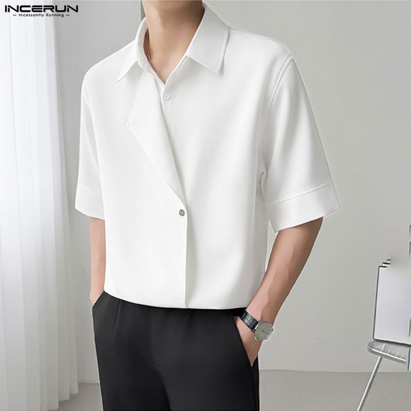 Summer Clothing Colors 2026 - 2026 Men Shirt Solid Color Lapel