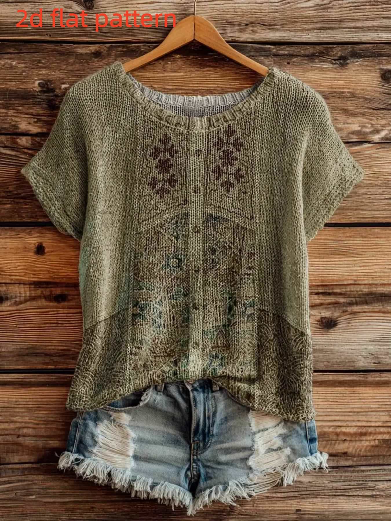 Summer Clothing Yarn - Printed Design - Nottextured Spring/Summer Fashion