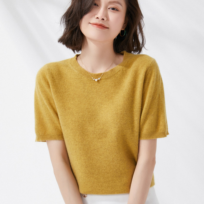 Summer Clothing Yarn - Spring and Summer New Short-sleeved Women