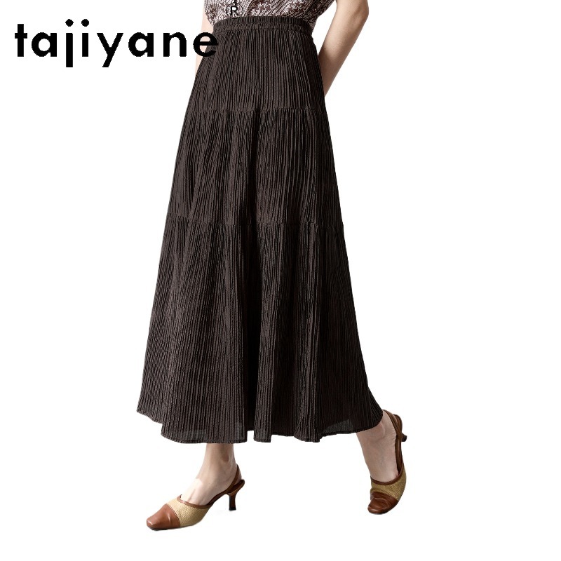 Summer Line Clothing Brand - TAJIYANE 97.6% Mulberry Silk Women's Skirts