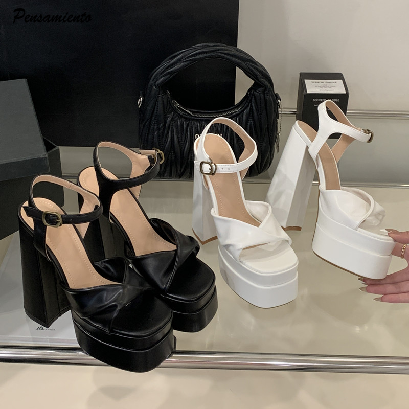 Summer Clothing Stores - Star style Fashion Double Platform Wedges