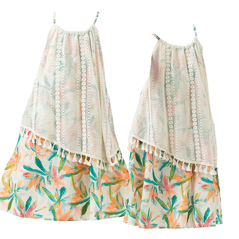 Tassels Girls Casual Dresses S - Summer Clothing Drawing For Kids ulasan dan harga