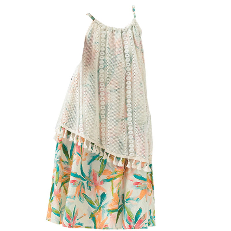 Tassels Girls Casual Dresses S - Summer Clothing Drawing For Kids ulasan dan harga