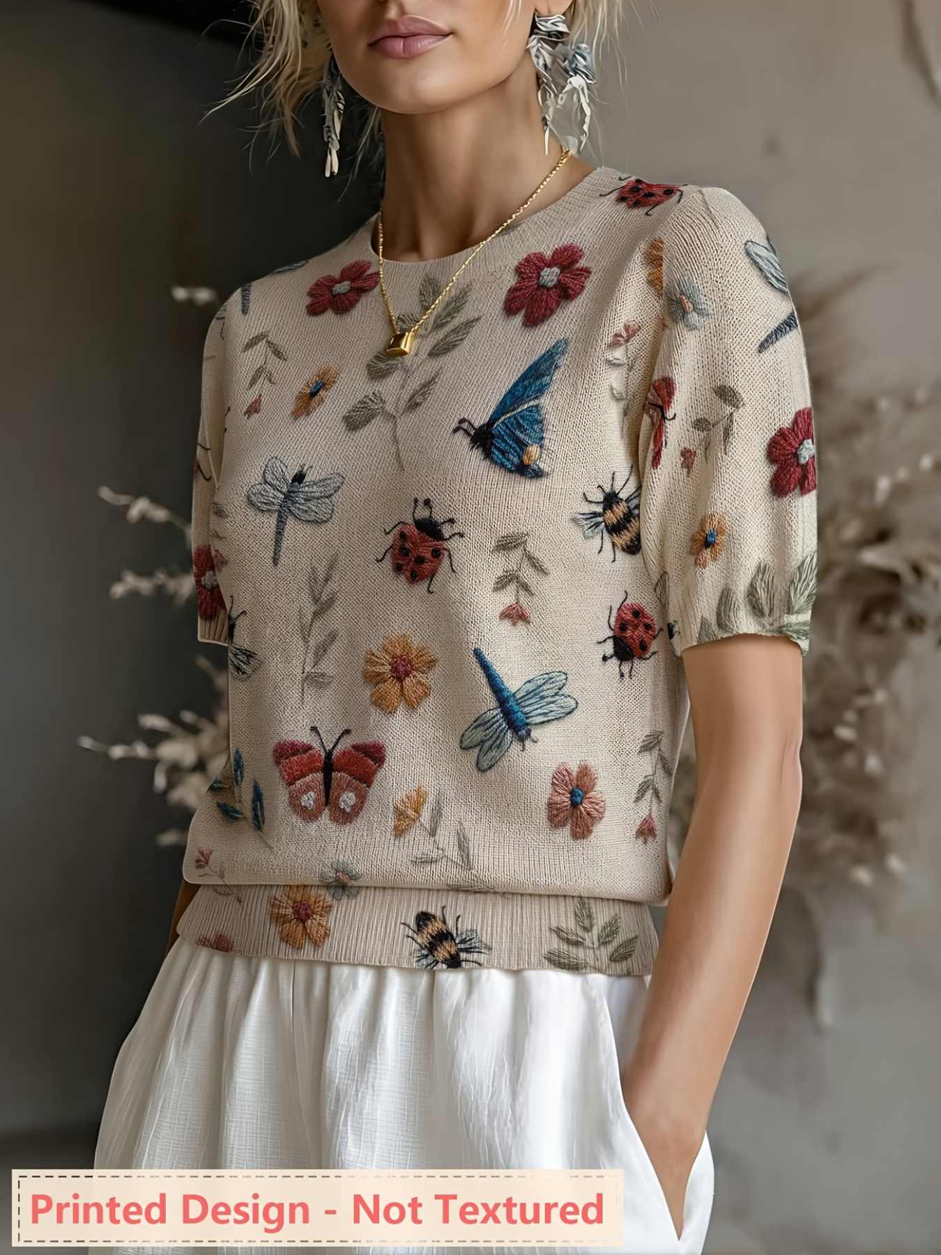 Printed Design - Nottextured S - Summer Clothing Yarn ulasan dan harga