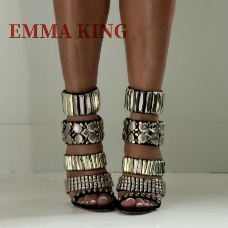 Black Embellished Ankle Strap  - Summer Clothing Stores ulasan dan harga