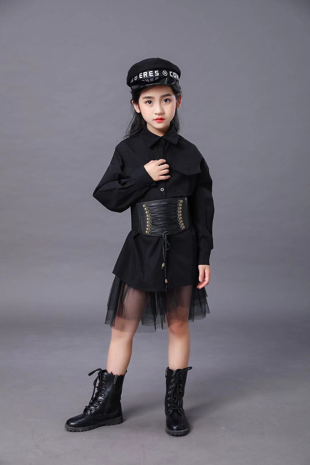 Children's Black Suit Girls Mo - Summer Clothing For Girls ulasan dan harga