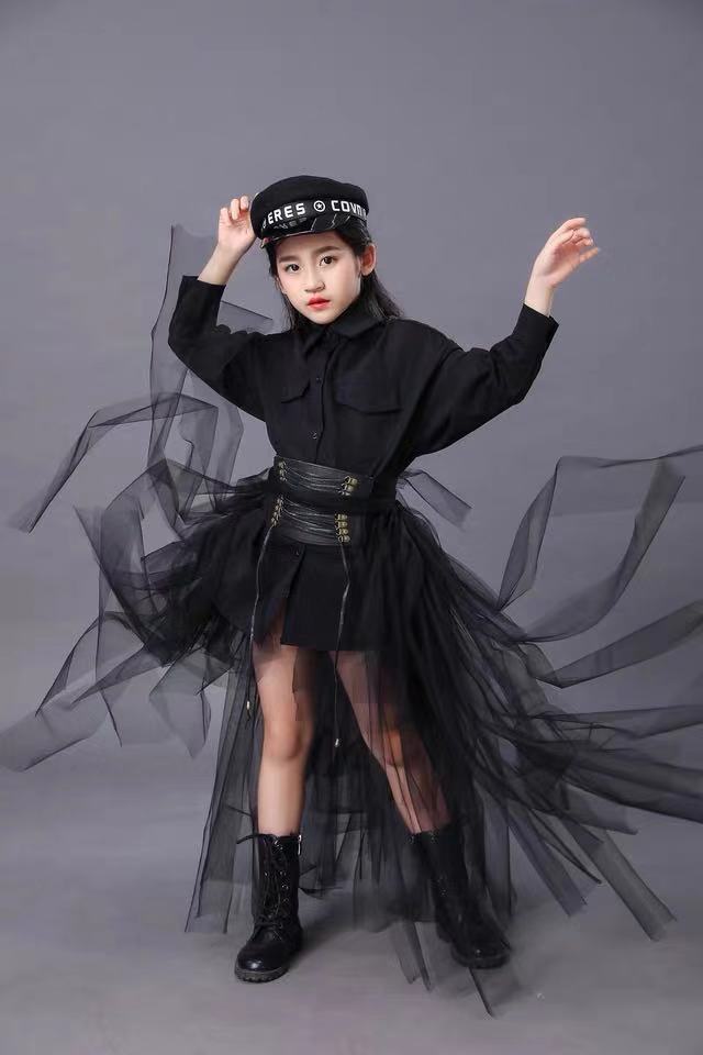 Children's Black Suit Girls Mo - Summer Clothing For Girls ulasan dan harga