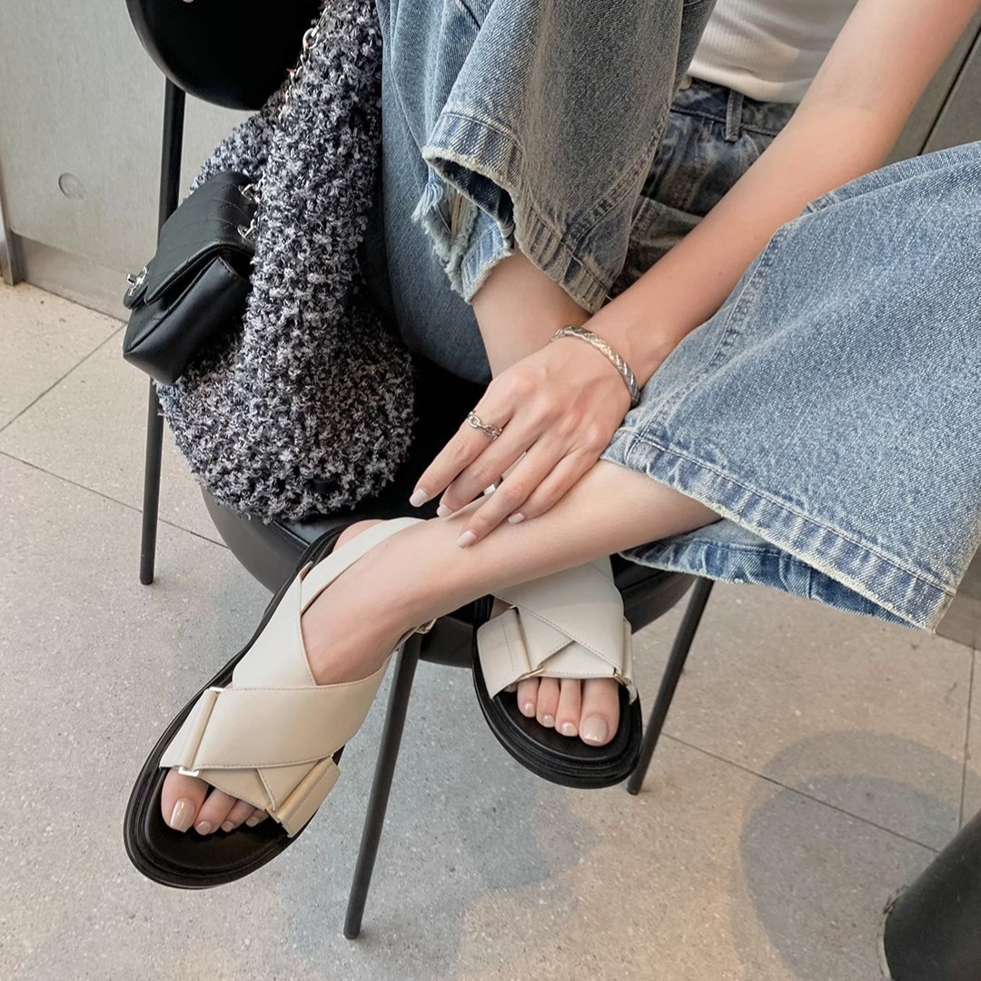 Summer Women Sheepskin Cross S - Summer Clothing Modest ulasan dan harga