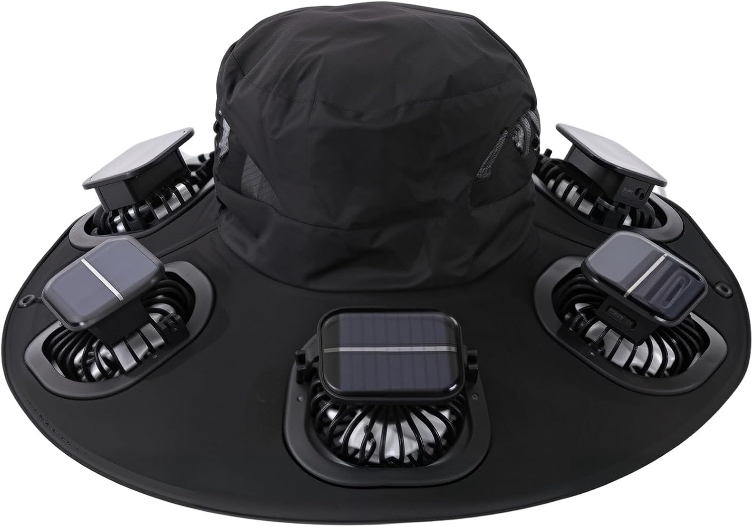 Hot 6 Fans Solar Fan Hat Breat - Summer Clothing Capsule ulasan dan harga