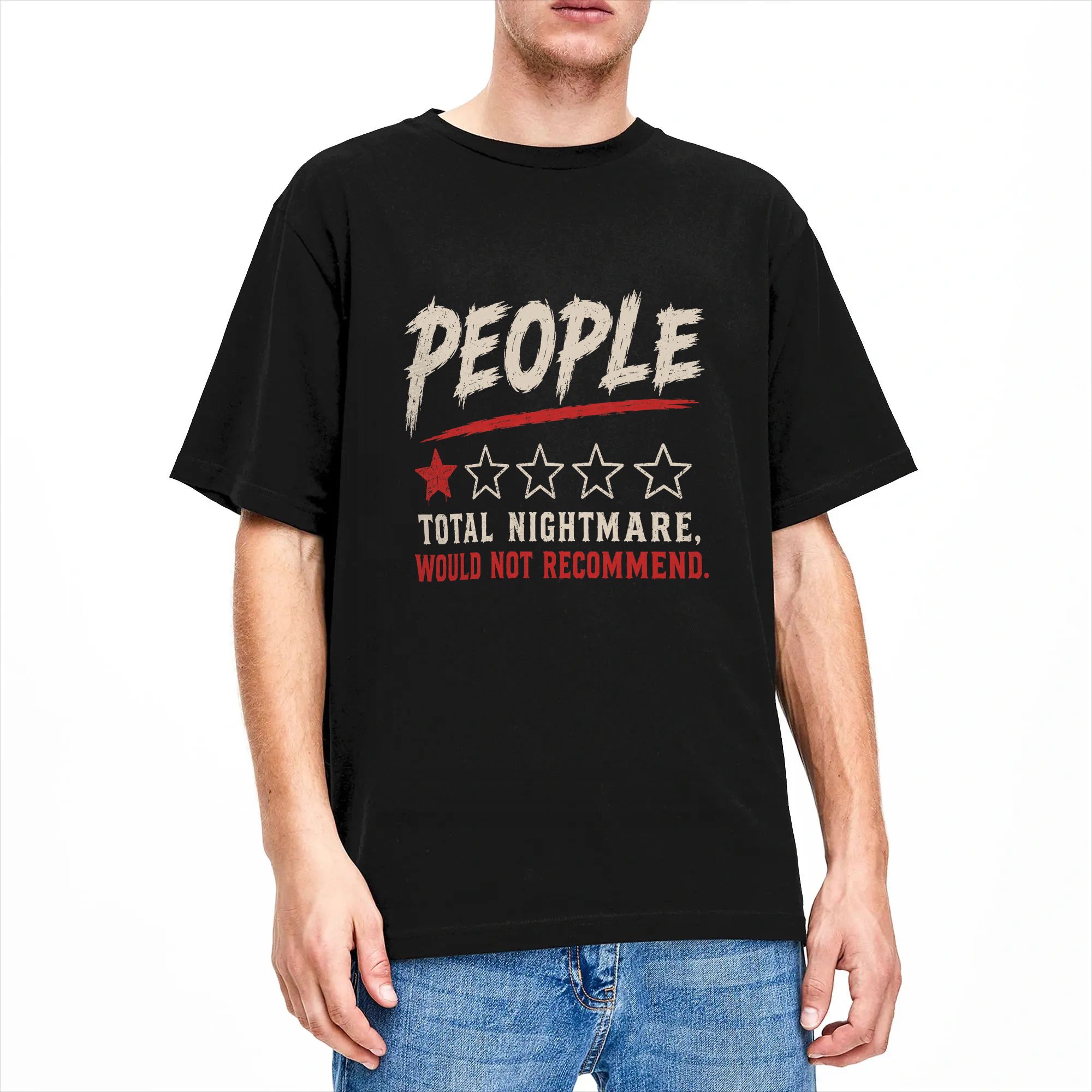 Men Women's T-Shirt People One - Summer Clothing Recommendations ulasan dan harga
