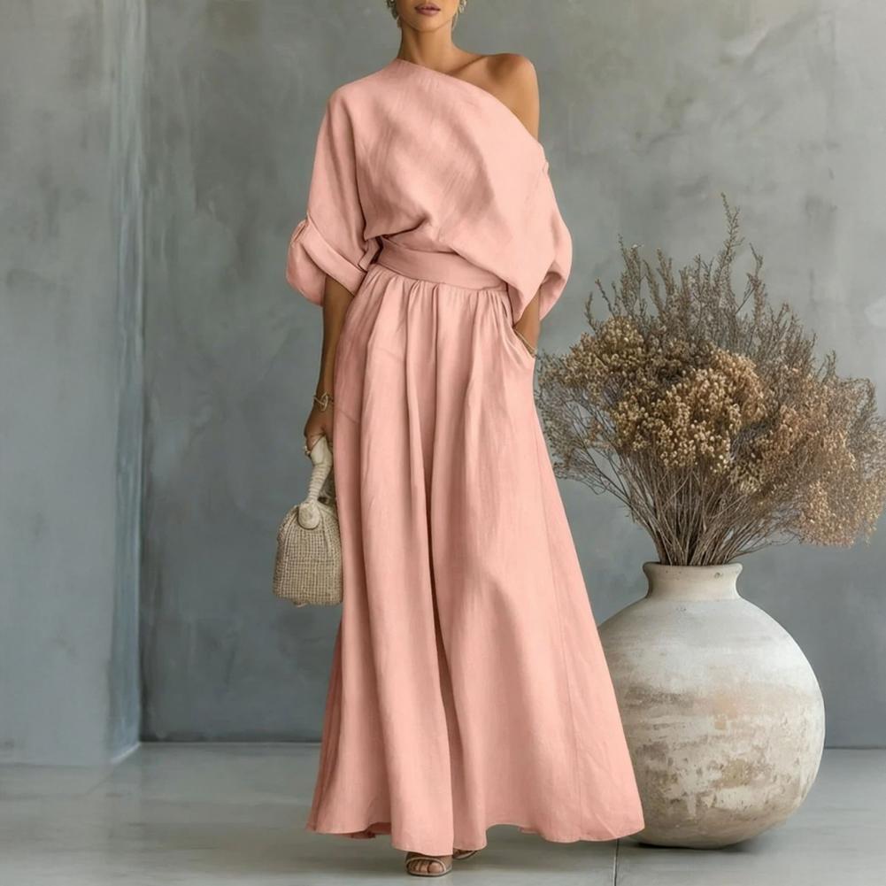 Women Blouse Pants Set Elegant - Summer Clothing Europe ulasan dan harga