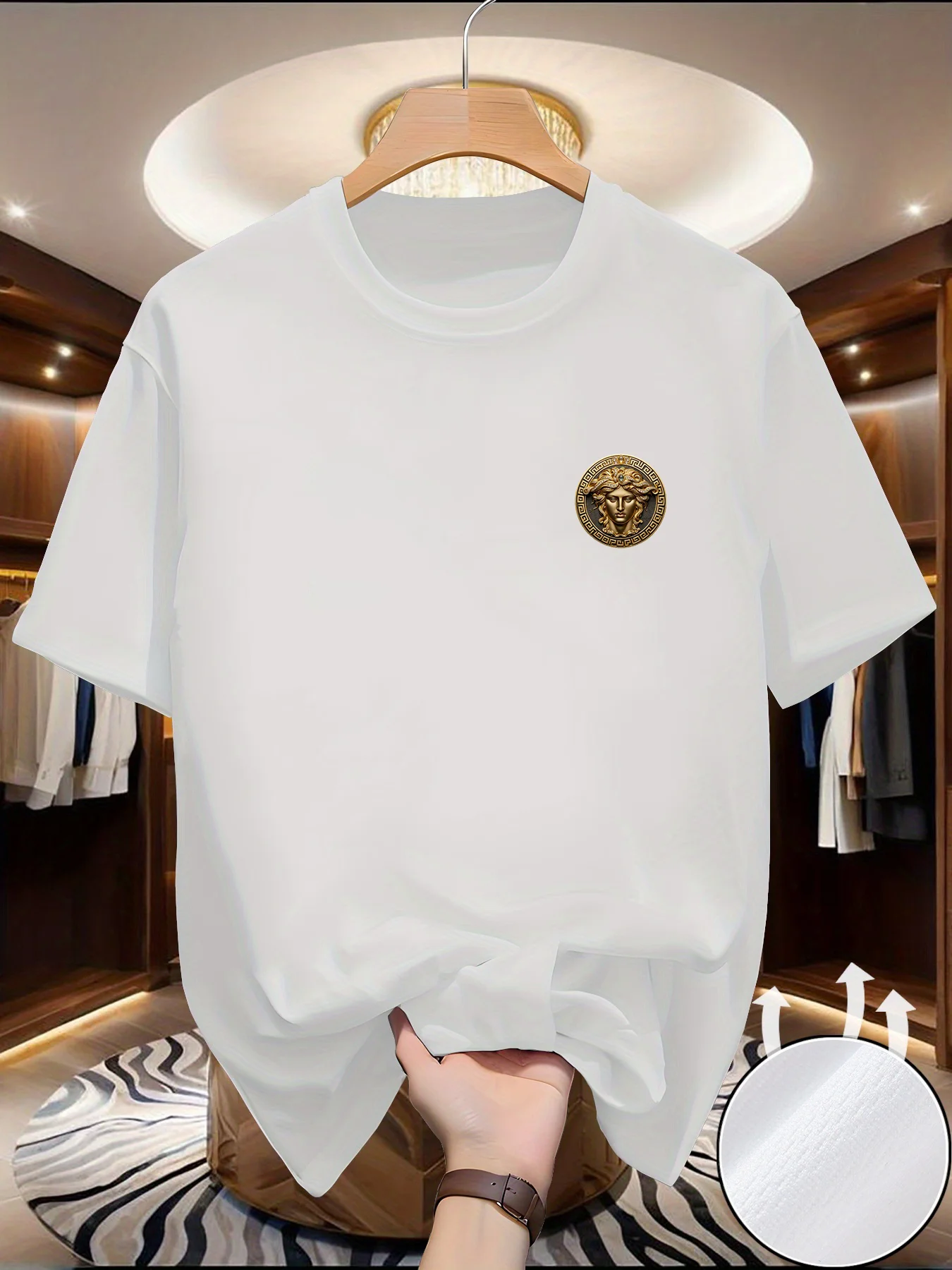 Men's Jewelry Girl Print T-shi - Summer Clothing Europe ulasan dan harga