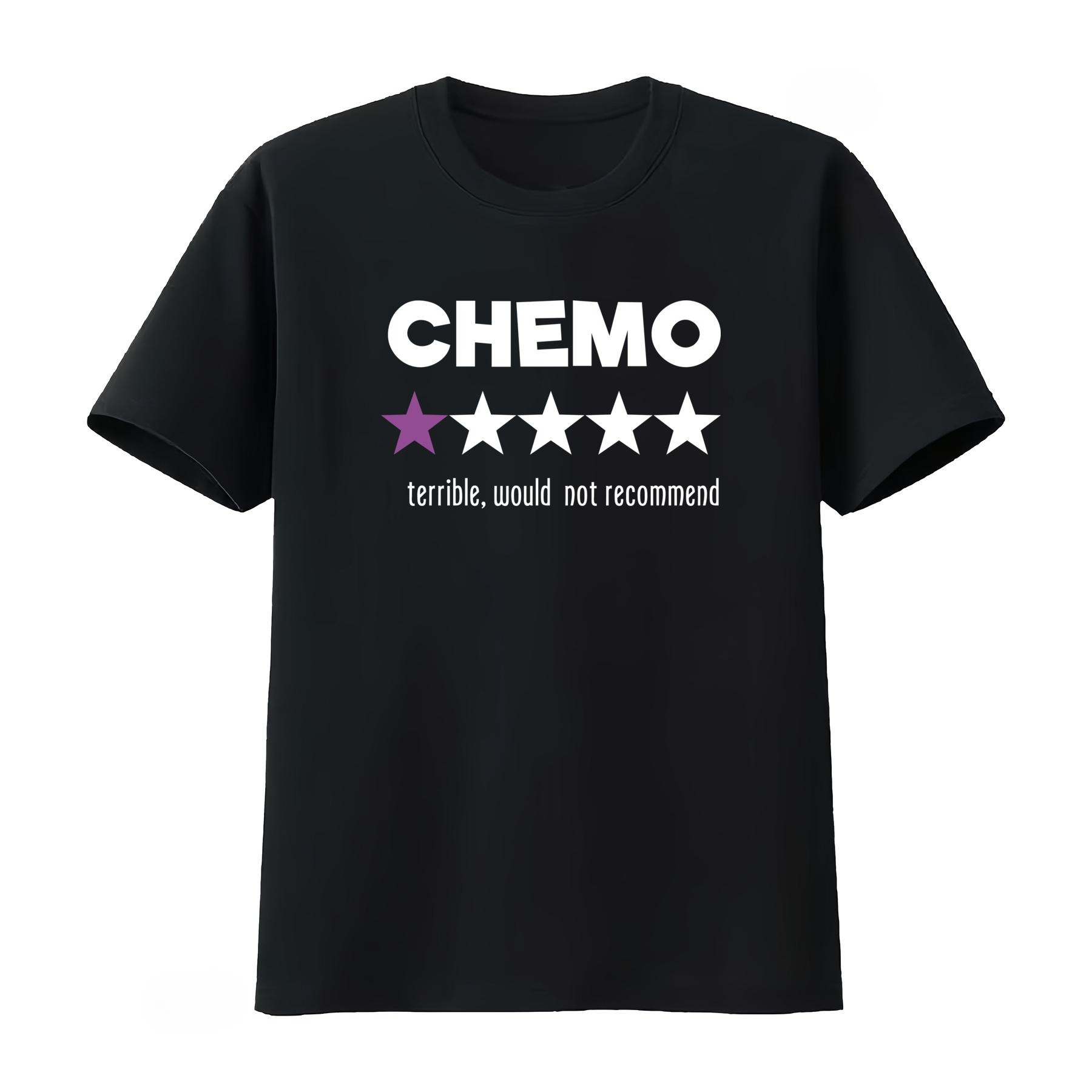Funny Chemo T-Shirt with Star  - Summer Clothing Recommendations ulasan dan harga