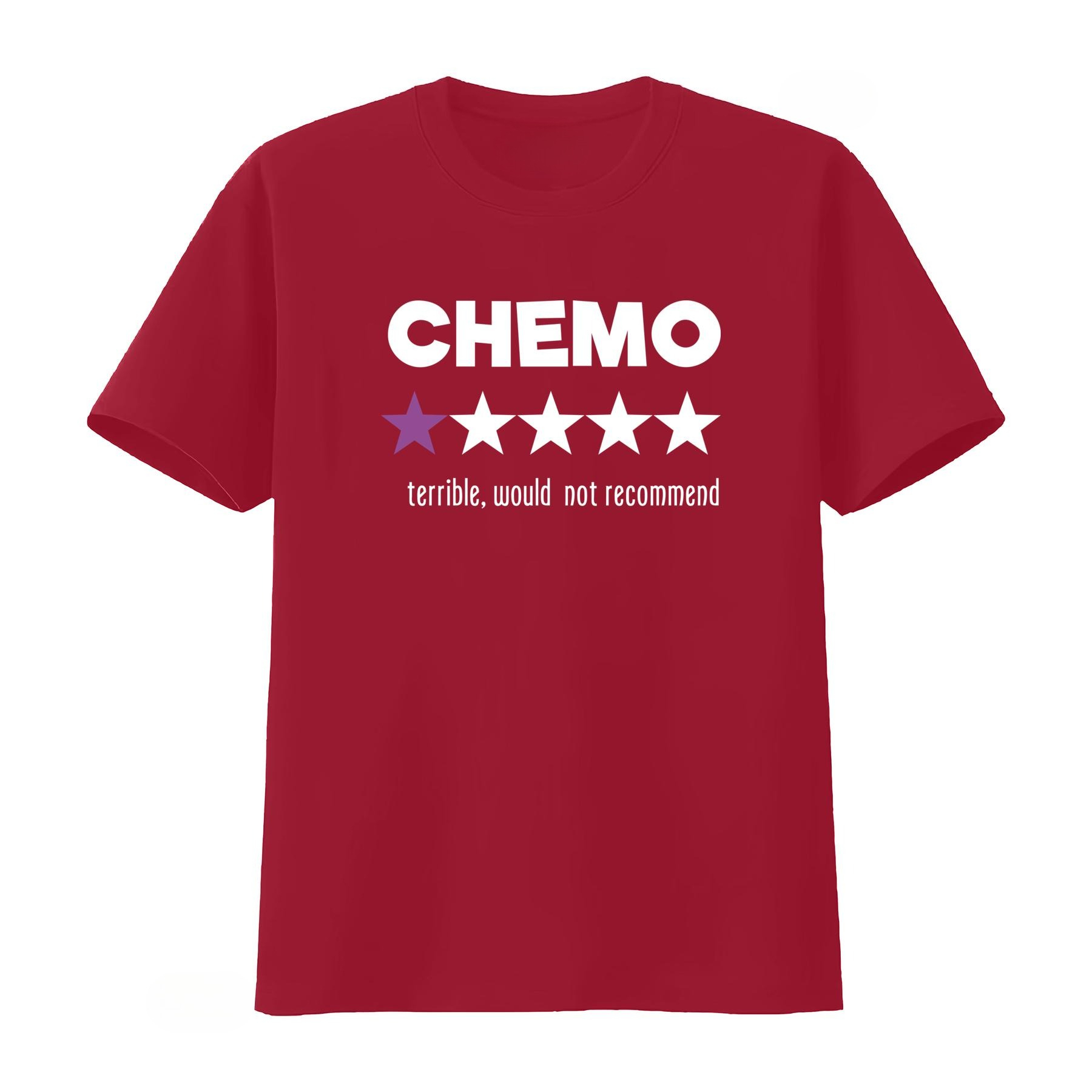 Funny Chemo T-Shirt with Star  - Summer Clothing Recommendations ulasan dan harga