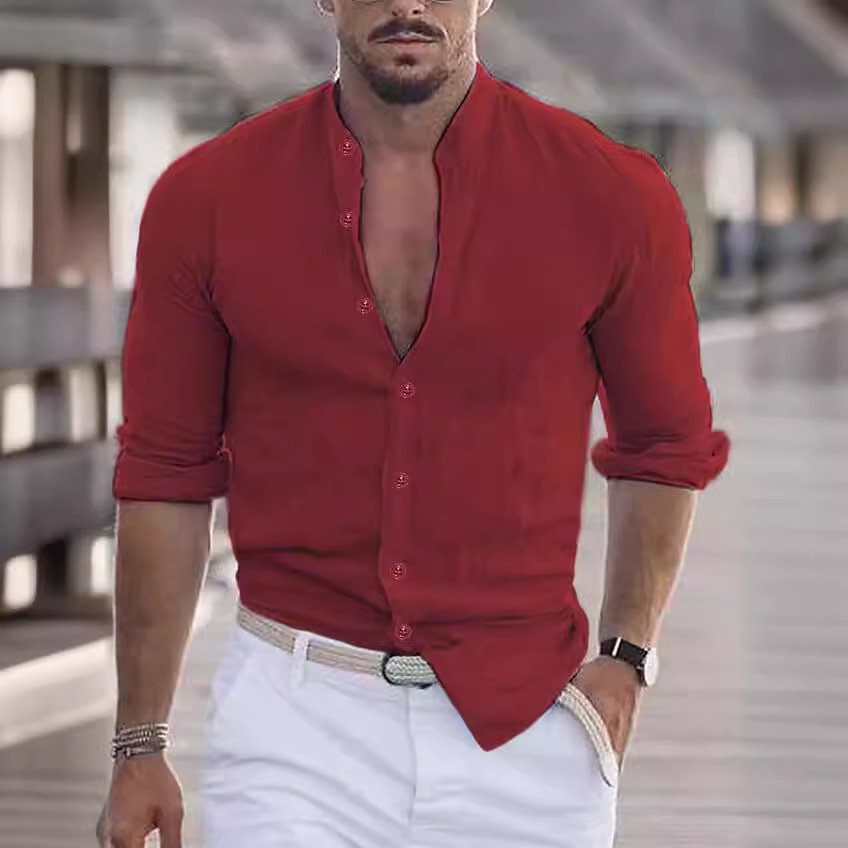 Blouse men 2026 casual new sum - Summer Clothing Colors 2026 ulasan dan harga