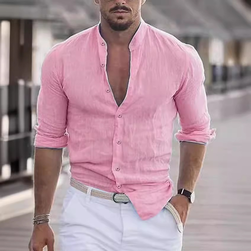 Blouse men 2026 casual new sum - Summer Clothing Colors 2026 ulasan dan harga