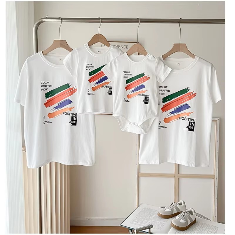Family Look T Shirts 2026 Summ - Summer Clothing Drawing For Kids ulasan dan harga