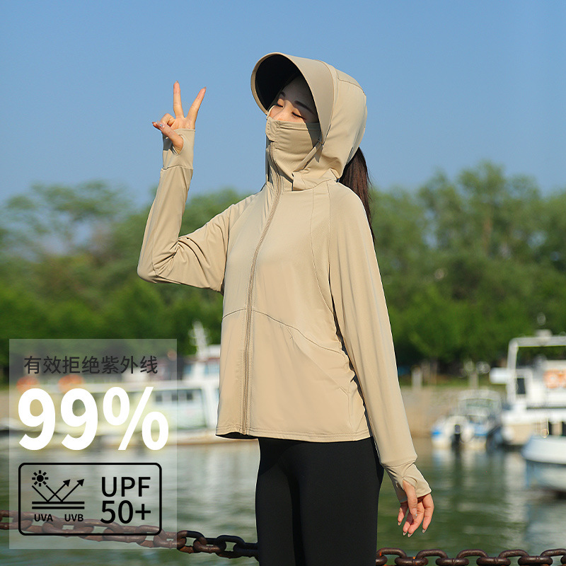 Women Hooded Sun Protection Ja - Summer Clothing For Girls ulasan dan harga