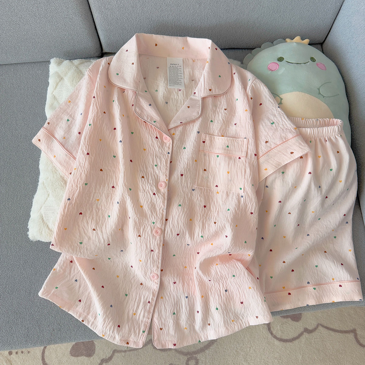 Women'S Printed Polka Dot Cott - Summer Cloth ulasan dan harga