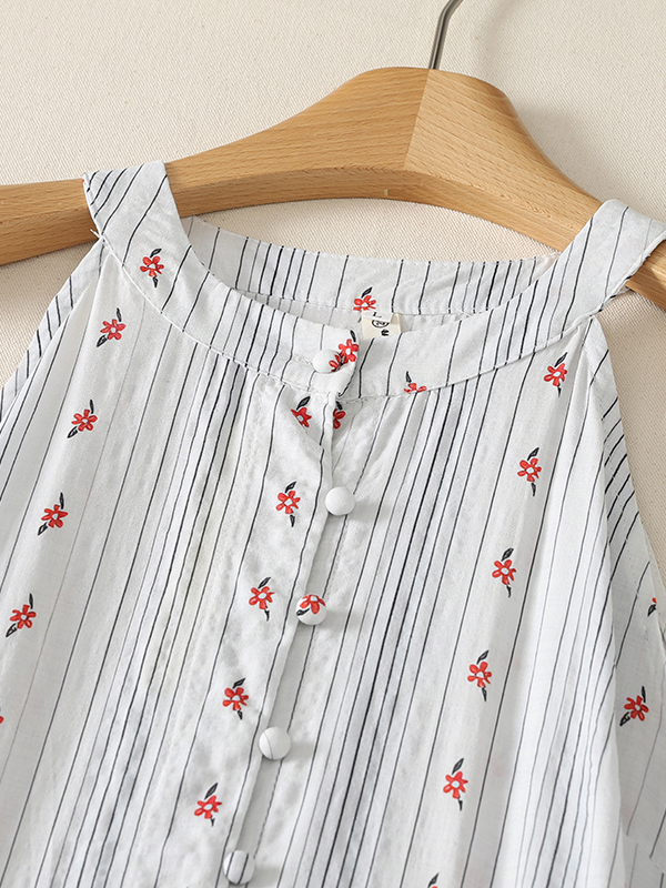 Elegant A-Line Dress Floral Pr - Summer Line Clothing Brand ulasan dan harga