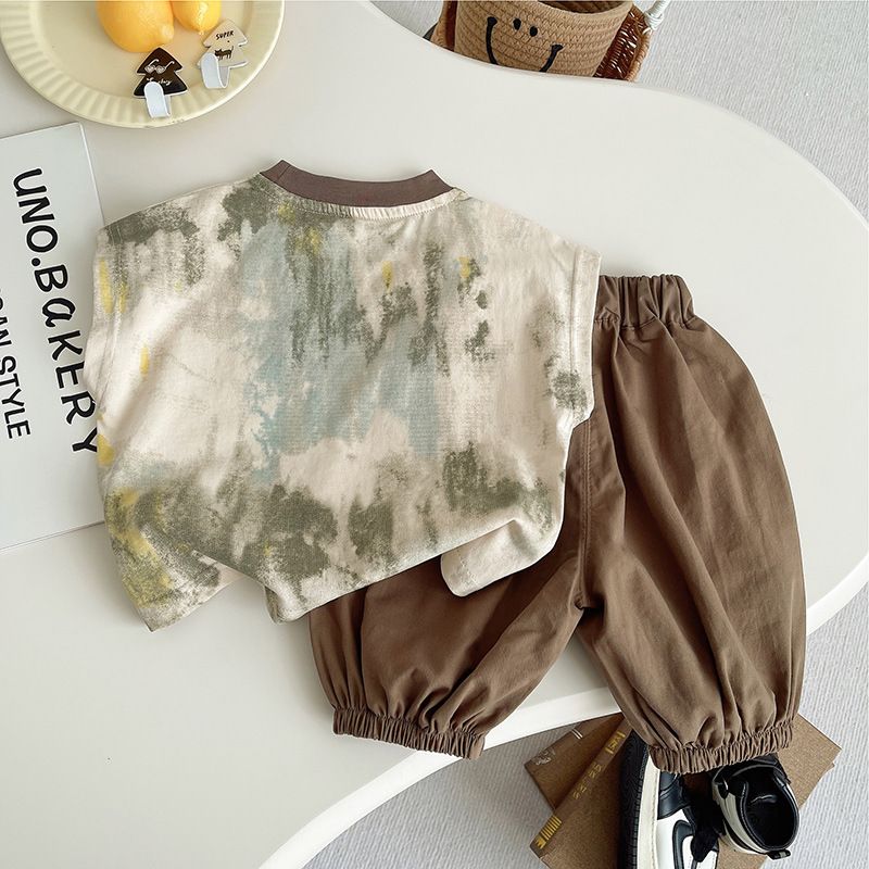 Korean Summer Toddler Baby Boy - Summer Clothing Drawing For Kids ulasan dan harga