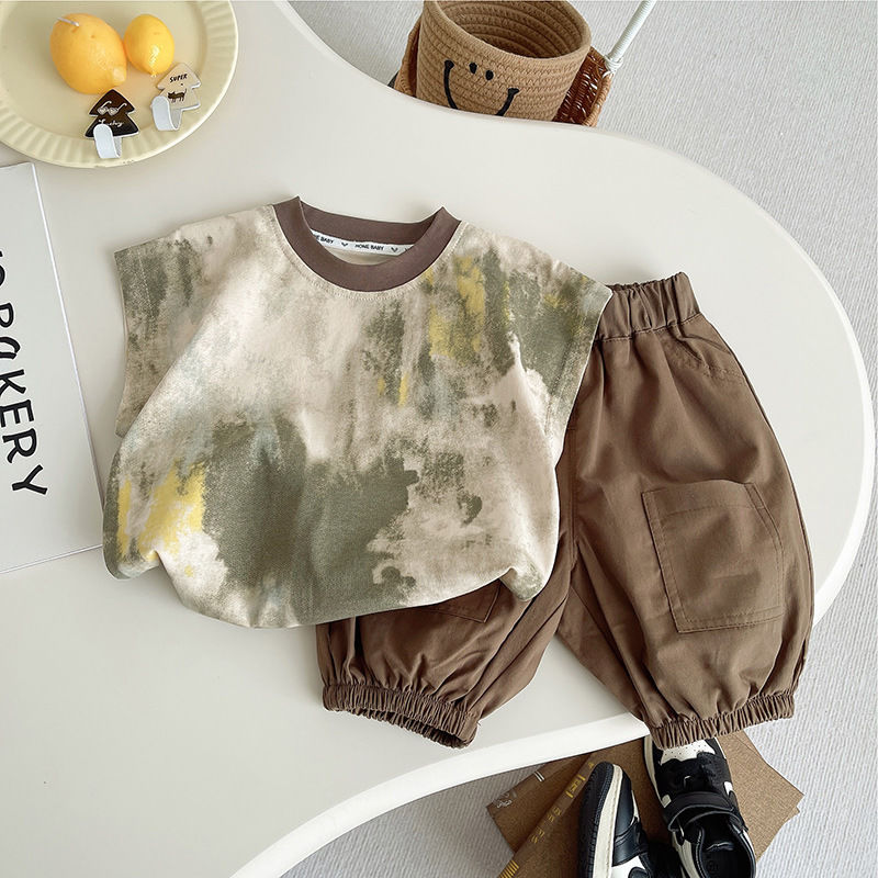 Korean Summer Toddler Baby Boy - Summer Clothing Drawing For Kids ulasan dan harga
