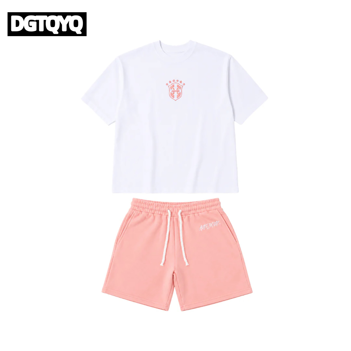 Man's Summer New Pink Embroide - Summer Clothing Modest ulasan dan harga