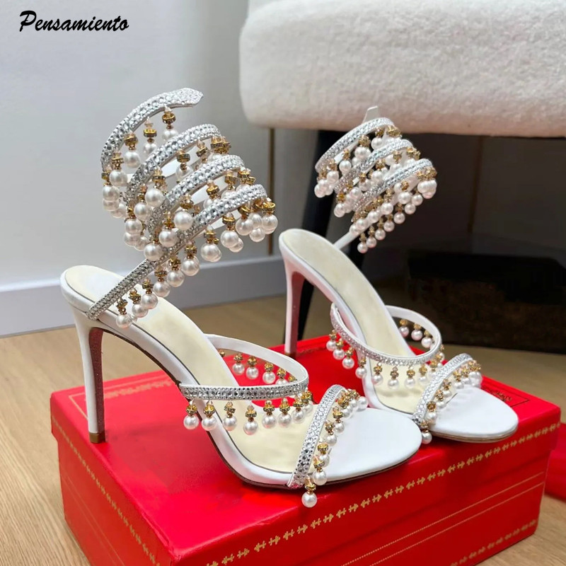 Luxury Rhinestones Pearls Tass - Summer Clothing Stores ulasan dan harga