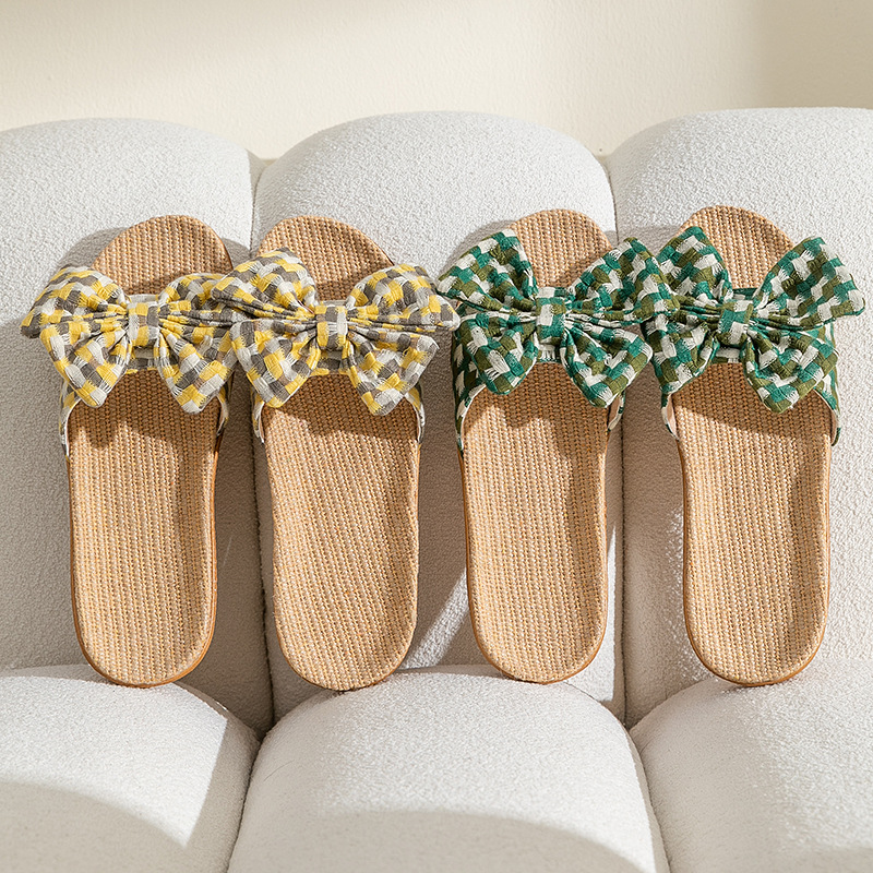 New linen fabric slippers for  - Summer Cloth ulasan dan harga