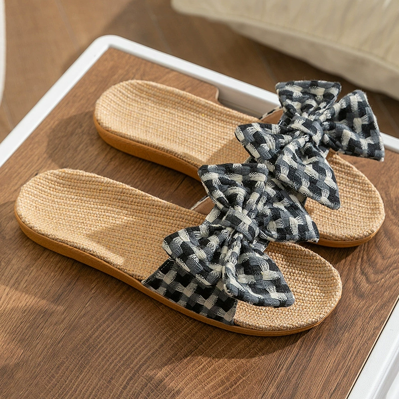 New linen fabric slippers for  - Summer Cloth ulasan dan harga
