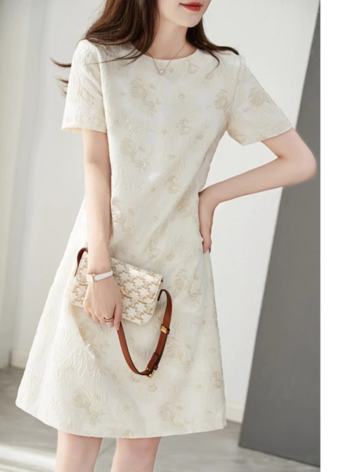 Elegant Slimming A-Line Straig - Summer Line Clothing Brand ulasan dan harga
