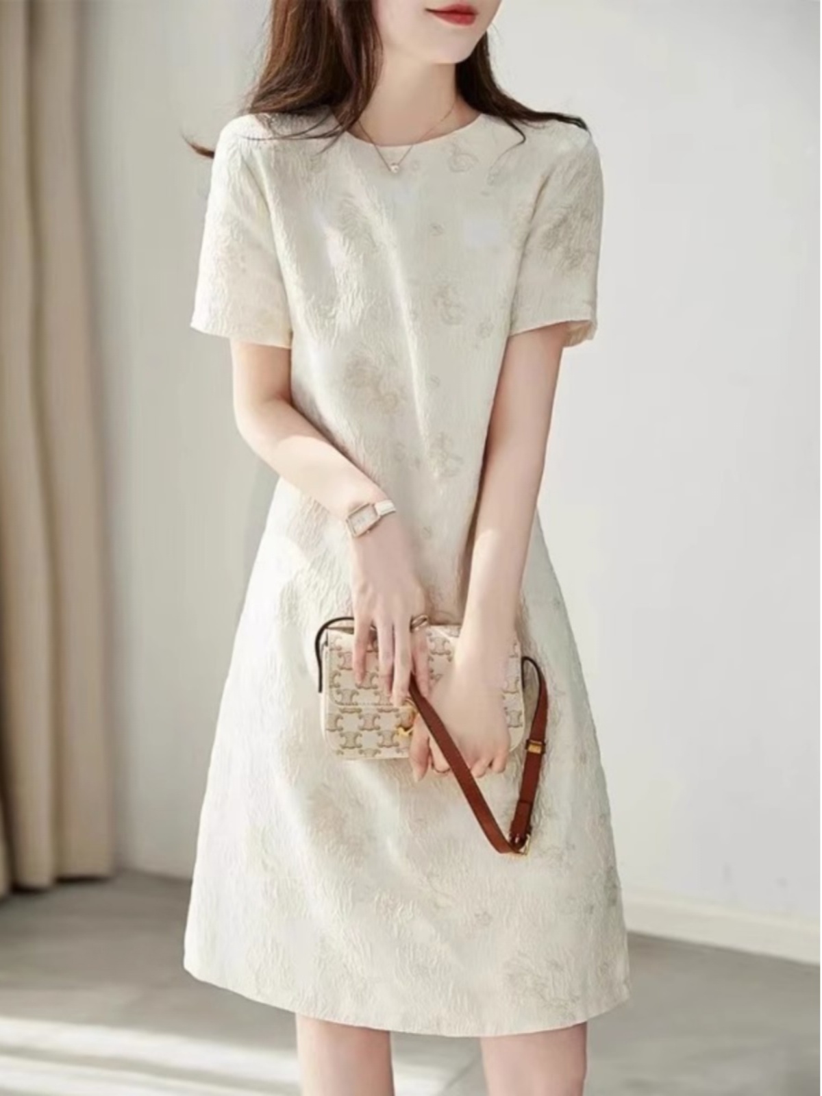 Elegant Slimming A-Line Straig - Summer Line Clothing Brand ulasan dan harga