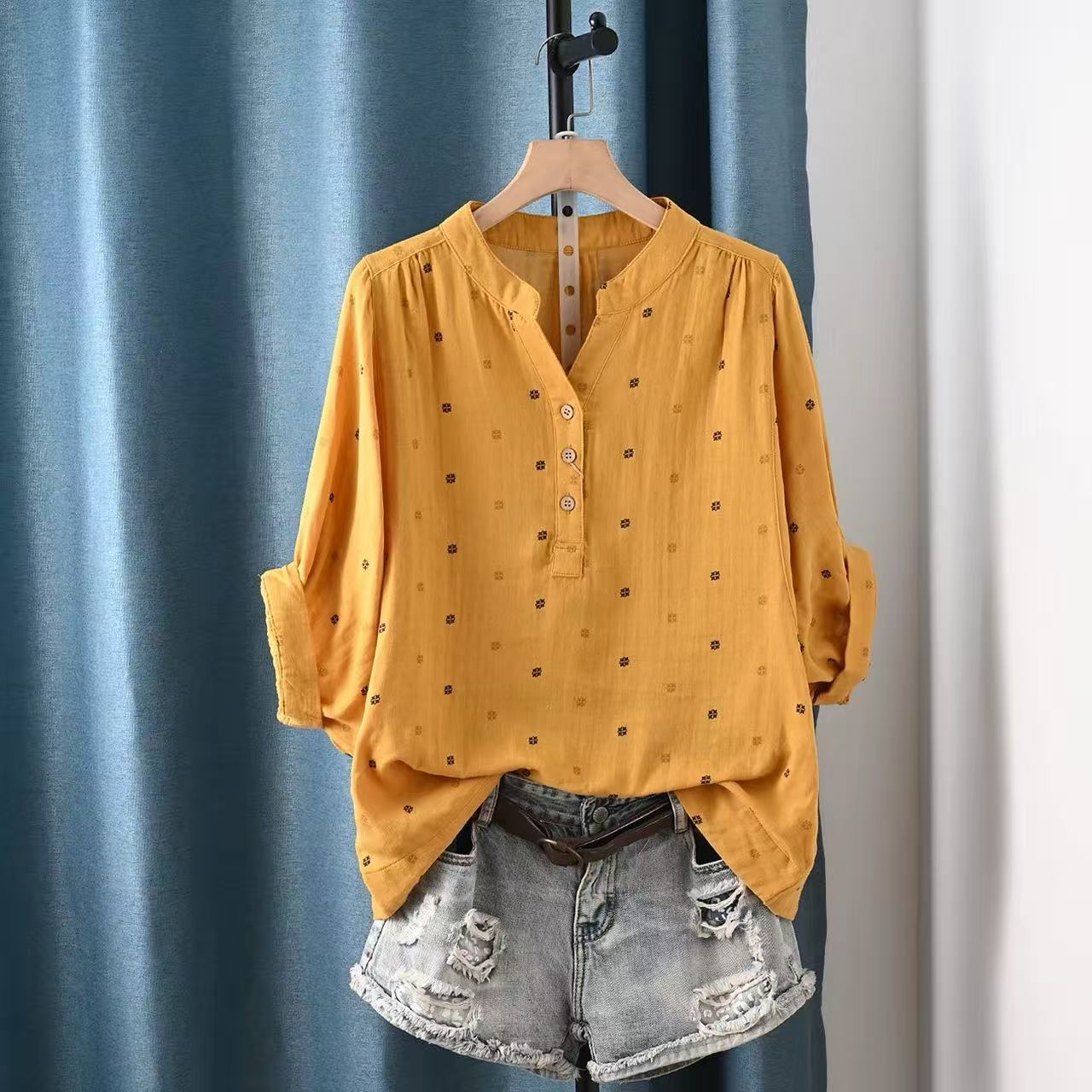 2026 Women's blouse women Japa - Summer Clothing Yarn ulasan dan harga