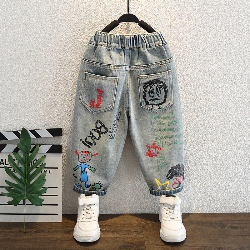 Baby Boy Jeans For Children Ch - Summer Clothing Drawing For Kids ulasan dan harga