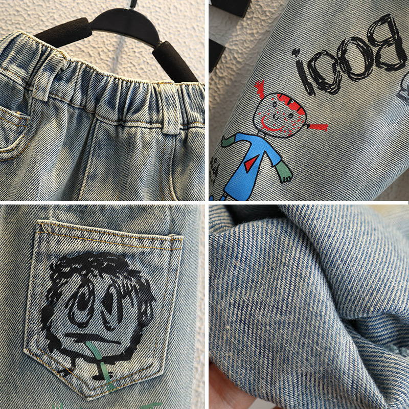 Baby Boy Jeans For Children Ch - Summer Clothing Drawing For Kids ulasan dan harga