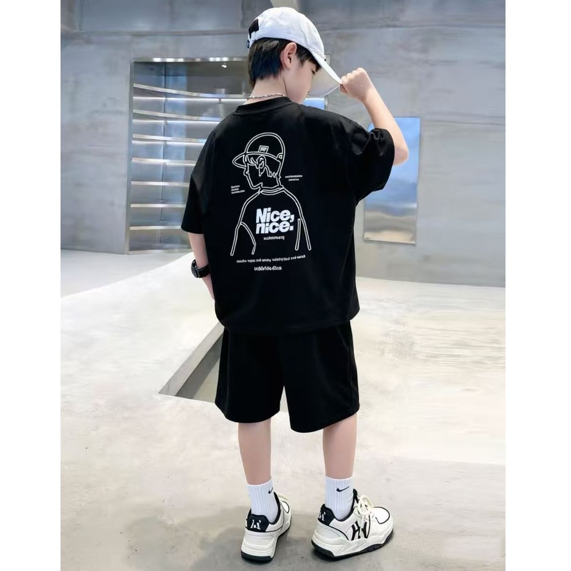 Cotton Summer Hip Hop Boys Clo - Summer Clothing Drawing For Kids ulasan dan harga