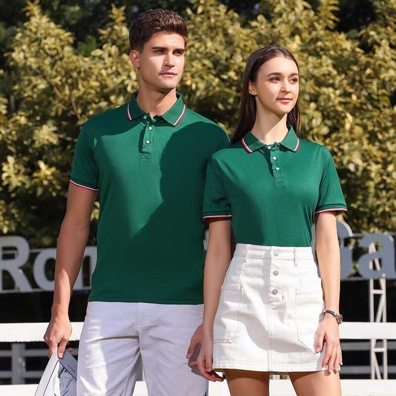 Custom Logo Men's Polo Shirts  - Summer Clothing Logo ulasan dan harga