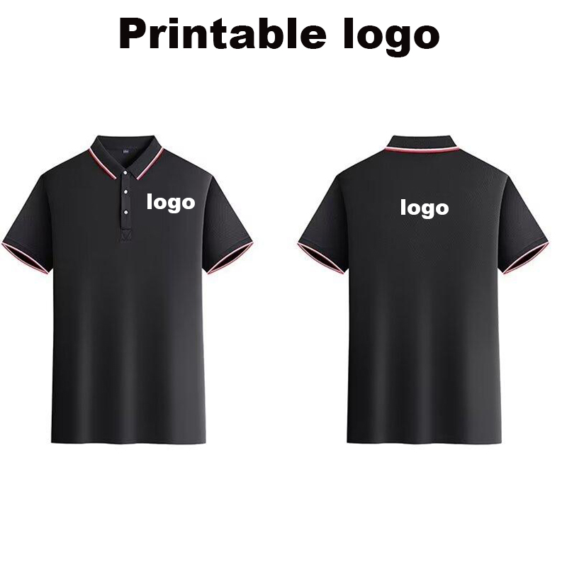 Custom Logo Men's Polo Shirts  - Summer Clothing Logo ulasan dan harga