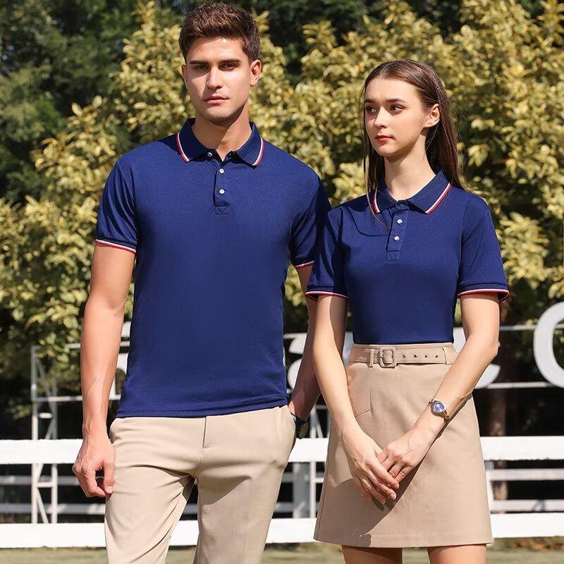 Custom Logo Men's Polo Shirts  - Summer Clothing Logo ulasan dan harga