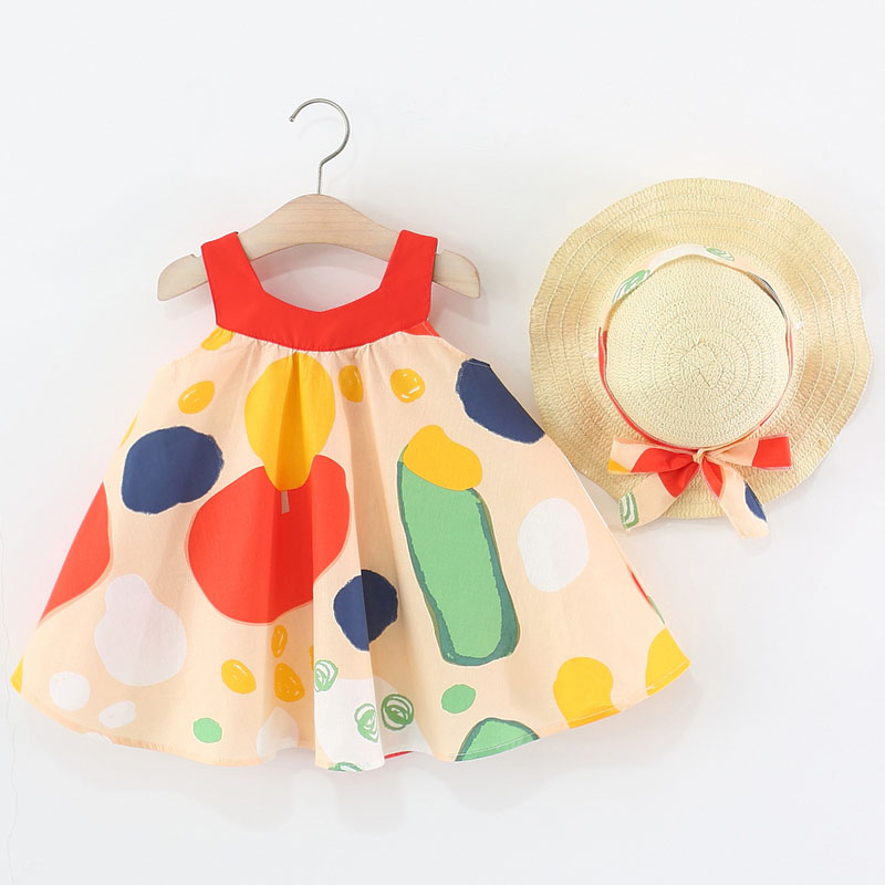 2Piece Summer Little Girl Dres - Summer Clothing Drawing For Kids ulasan dan harga