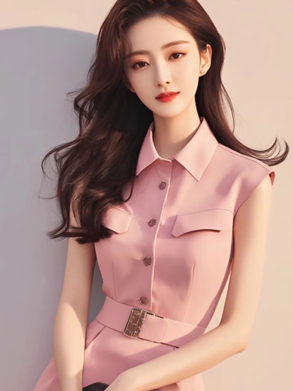 Elegant Pink Long Dress Stylis - Summer Line Clothing Brand ulasan dan harga