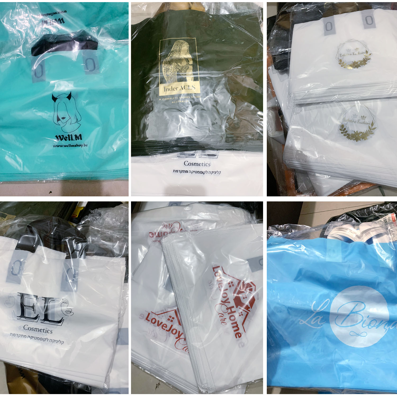 200pcs custom logo Shopping Ba - Summer Clothing Logo ulasan dan harga